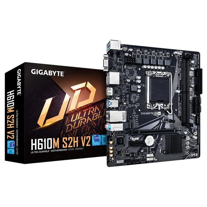 Gigabyte H610M S2H V2 DDR5 LGA1700 Intel Micro ATX Gaming Motherboard - اللوحة الأم